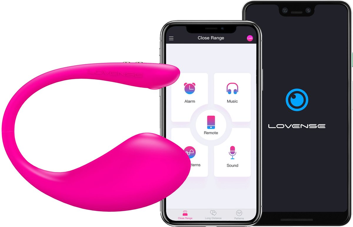 Lovense - Lush 3.0 - Draagbare Vibrator - Vibrerend Ei - Appgestuurd Luxe Vibratie Eitje - Sex Toys voor Vrouwen - Vibrators voor Vrouwen - Sex Toys voor Koppels - Roze