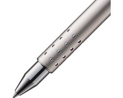 LAMY Swift matt black Rollerpen Geschenk Set – Rollerpen met vloeibaar schrijfgevoel – Behuizing van massief metaal in lijnbreedte B – Inclusief Rollerpenmine M 66 in Blauw & Echtleren Etui