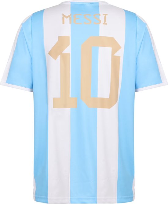 Maillot de Football Argentine Messi - Maillot Messi Accueil - Maillots de football Enfants - Garçons et Filles - T-shirts de sport - Adultes - Hommes et Femmes - XL