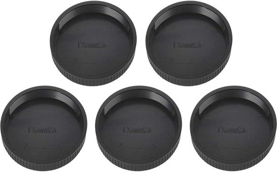Achterste Lens Cap Cover Compatibel met Alle Canon EOS EF EF-S Cameralens, [4 stuks] HUIPUXIANG EOS T7 T6 90D 80D 77D 70D 60D 5Ds 1DX 5D 7D/6D Mark II III 200D Rebel