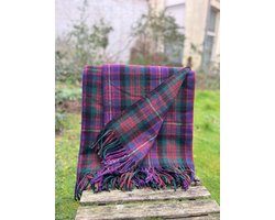 Wollen Tartan plaid CAMERON OF ERRACHAT (100% wol) - BEST SELLER - Tijdloos - warm - zacht - dikke wol - Duurzaam - natuurlijk