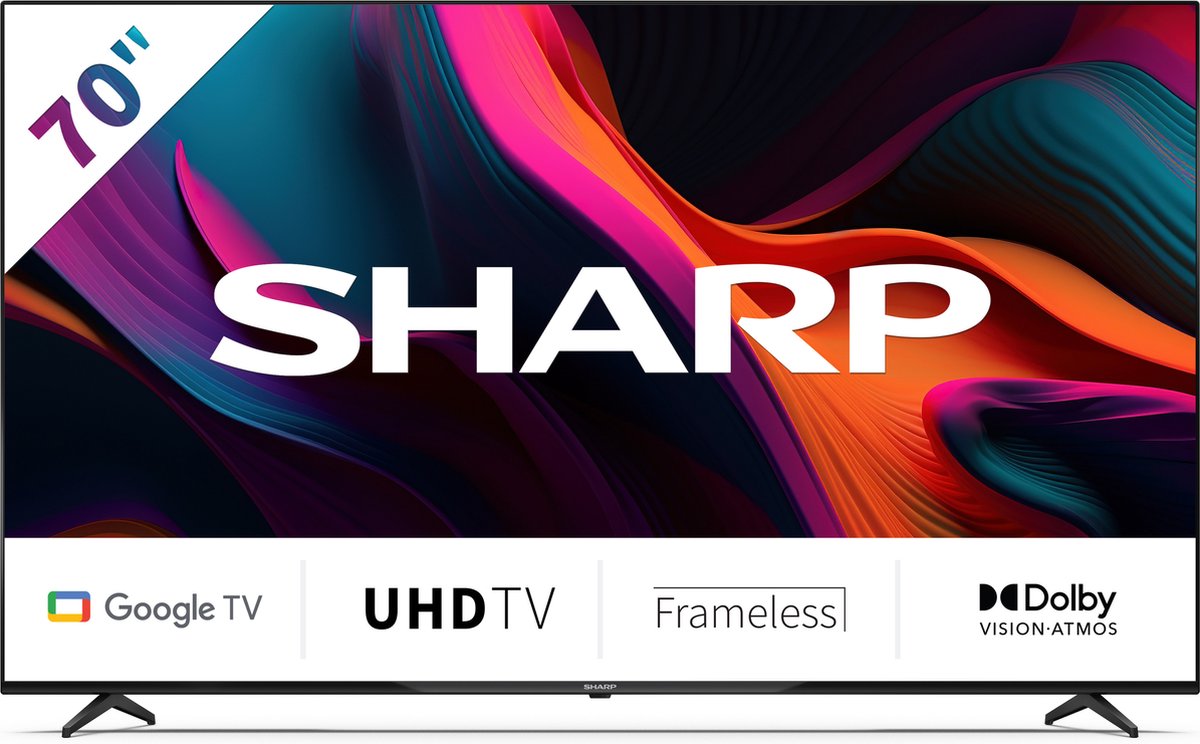 Sharp 70GL4260E - 70 inch - 4K UHD LED TV met Google TV - 2024