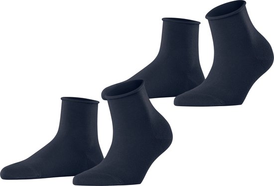 ESPRIT Dames Sokken Art Pattern Multipack W So katoen gedessineerd 2 paar, Blauw Marine 6120, 35-38