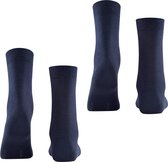 Esprit Basic Easy 2-Pack drukvrije comfort tailleband katoen multipack sokken dames blauw - maat 39-42