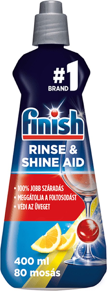 Goedkoopste Finish - PowerBall - Shine & Protect Rinse Aid - Lemon - 400 ml