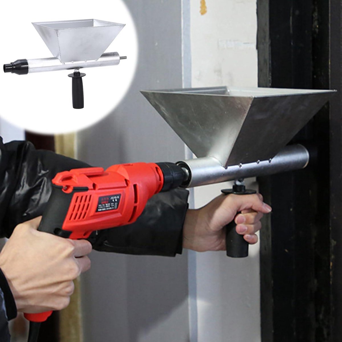 Mortelspuit met accessoires voor efficiënt voegen en reparaties | bol