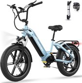ECORUSH Vélo électrique ECO R6 - 20*4,0 pouces Fat Tire City Commuter EBike avec batterie au lithium amovible 48V 15,6 Ah - Vélo électrique de montagne avec moteur 250W - 7 vitesses - IP54 étanche