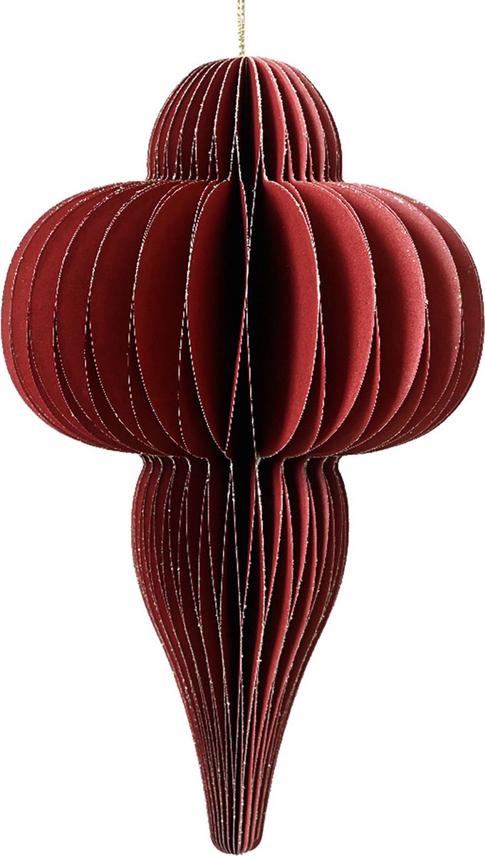 Ornament papier rood middel