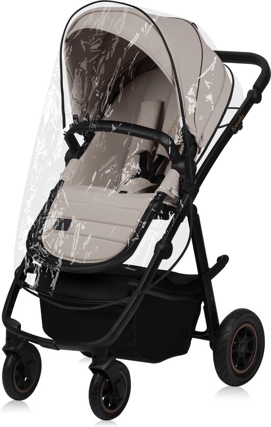 Lionelo Amber Plus 3-in-1 - Kinderwagen - Reiswieg - Autostoeltje - XXL Ventilatie van Merkloos — afbeelding 3