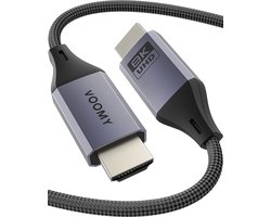 Voomy HDMI Kabel 2.1 - 8K Ultra HD High Speed - 2 Meter - 8K (60Hz) / 4K (120Hz) - 48 Gbps - Geschikt voor Xbox Series X & PS5