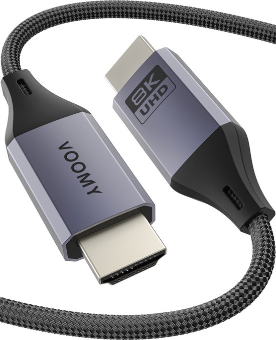 Câble HDMI Premium Voomy - Ultra HD 8K - 4K 120 Hz et 48 Gbps - HDMI 2.1 - Adapté aux séries Xbox