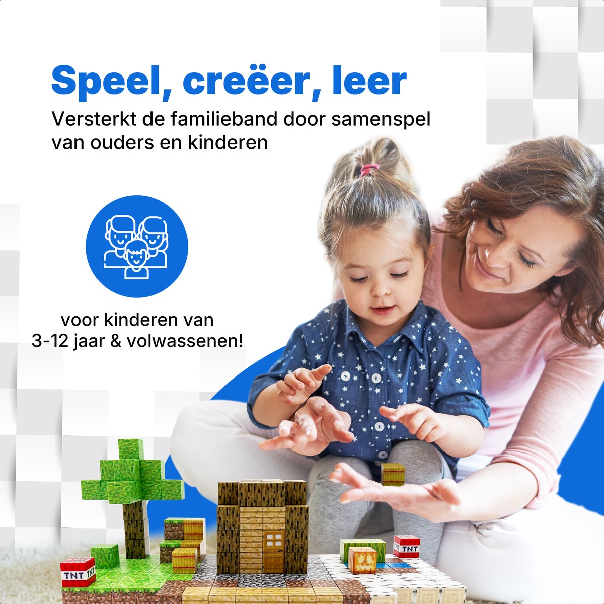 Magnetisch speelgoed – magnetisch bouwspeelgoed 192 stuks – magnetische bouwstenen - magnetische blokken – montessori speelgoed – magneten speelgoed — cadeau in Spellen & Speelgoed - foto 3