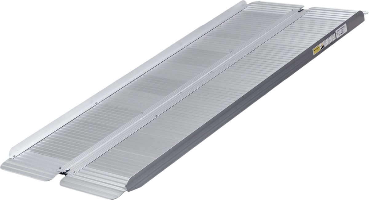 Oprijplaat aluminium 300kg lengte 1830 mm x breedte 720mm inklapbaar MW Tools ARP1003