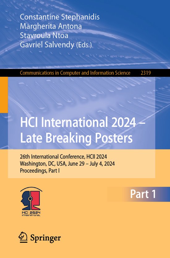 Communications in Computer and Information Science2319- HCI  ... - cover