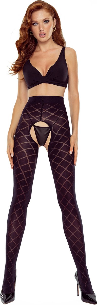 Goedkoopste Erotische panty met ruitpatroon