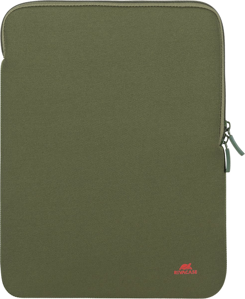 Rivacase 5221 Antishock - Laptop Hoes voor MacBook 13 (max 13.3 inch Laptop) - Verticaal - Khaki