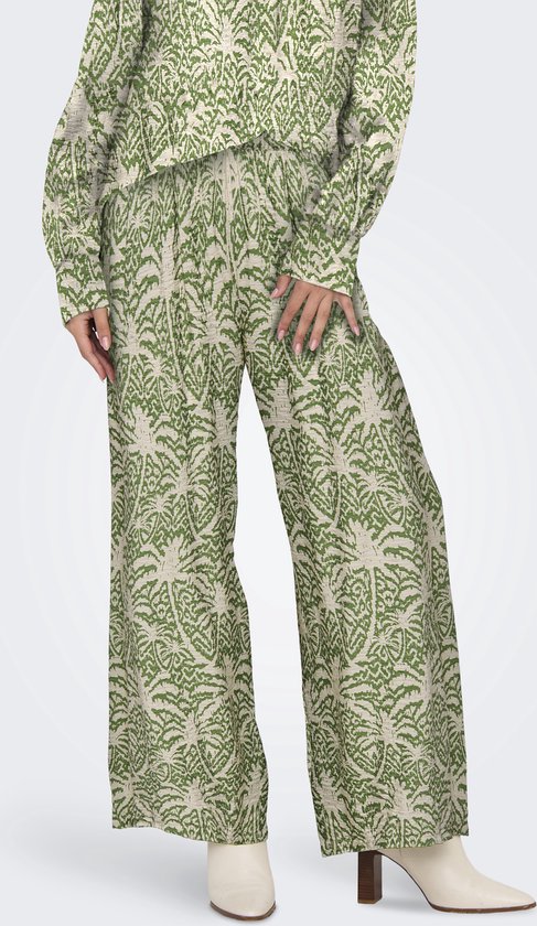 Pantalons femme JDY JDYTROYA LIFE MW WIDE PANT DIA - Taille S