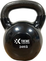 Bol.com Xtreme Fitness Kettlebell Vinyl 24kg - Vinyl Kettlebell voor Krachttraining - Ergonomische & Brede Handgreep - Gewichten... aanbieding
