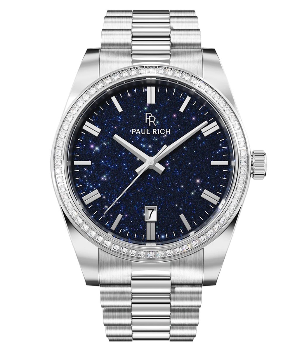 Paul Rich Legacy Aventurine Silver Blue LEG02 horloge