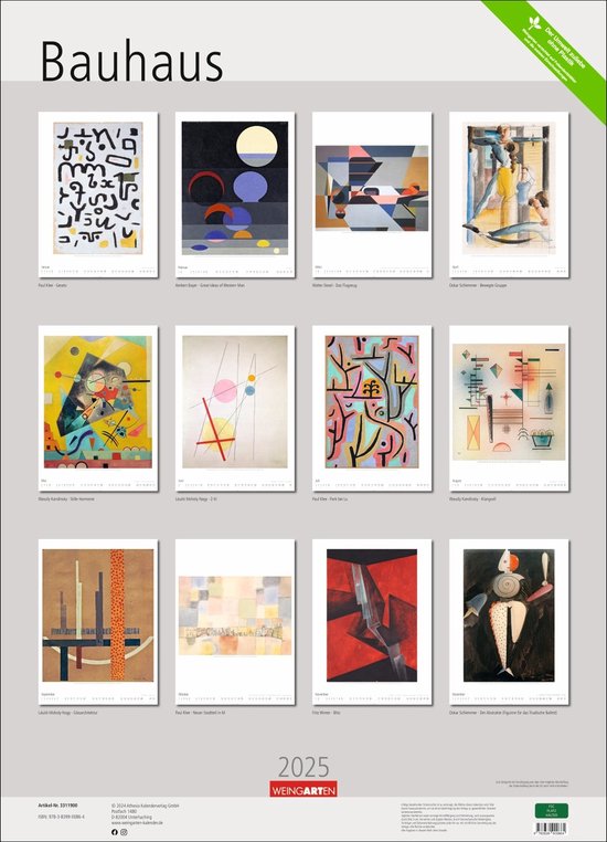 Bauhaus Kalender 2025 | bol
