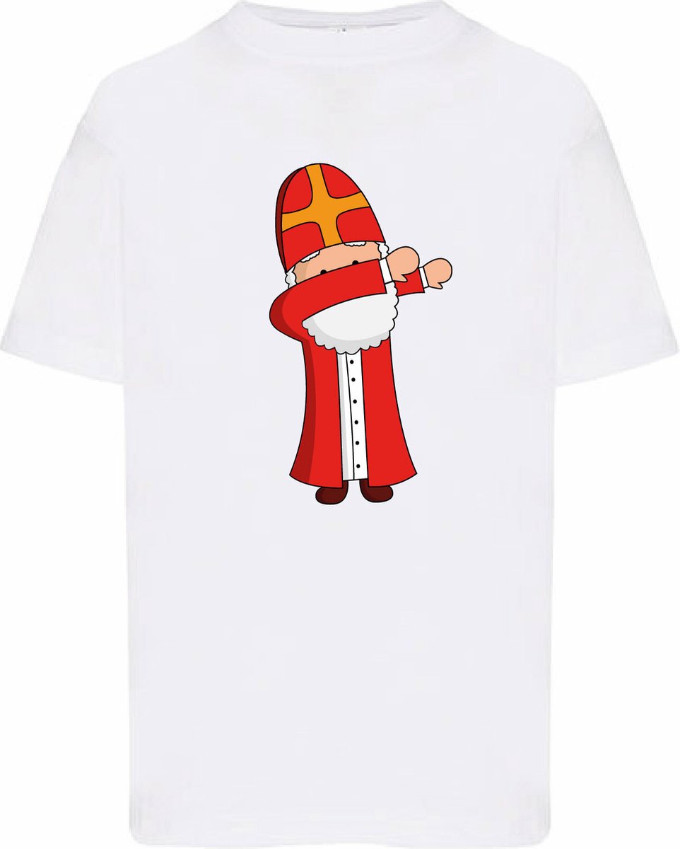 Kids - T-Shirts - Sinterklaasje-Wit-110