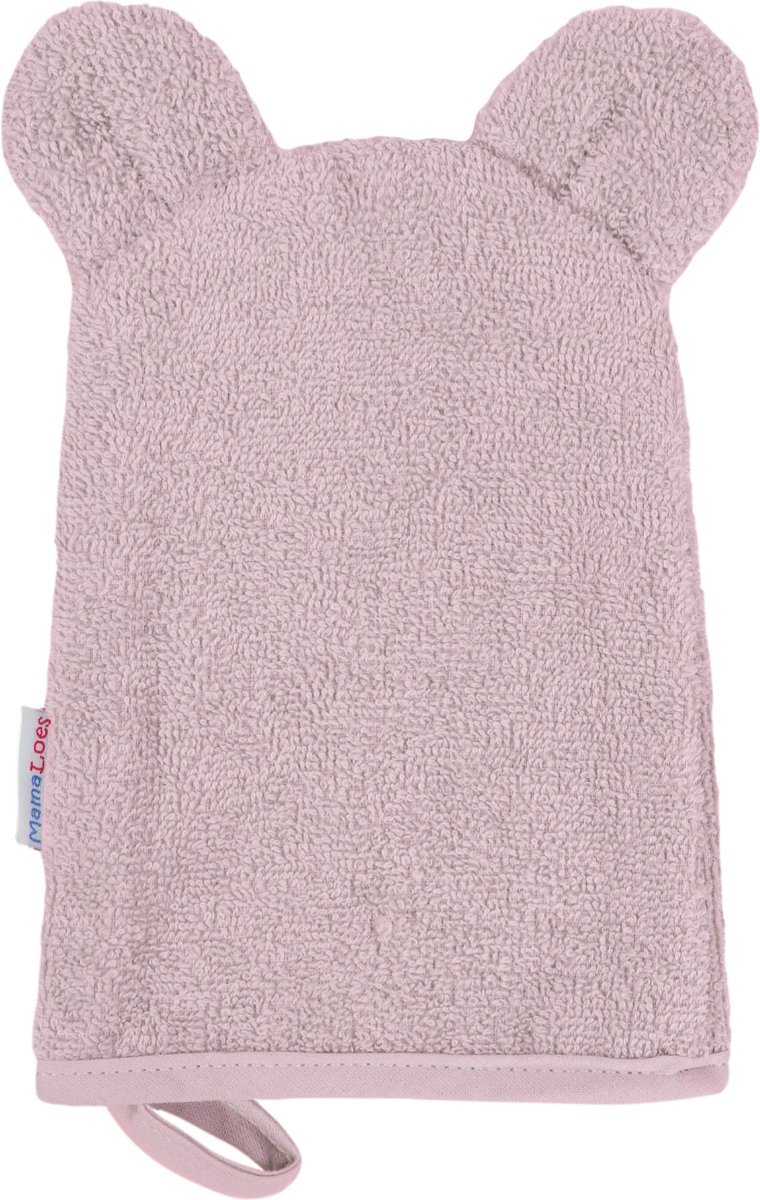 Goedkoopste MamaLoes Beer Badstof Lila Baby Washand ML010246