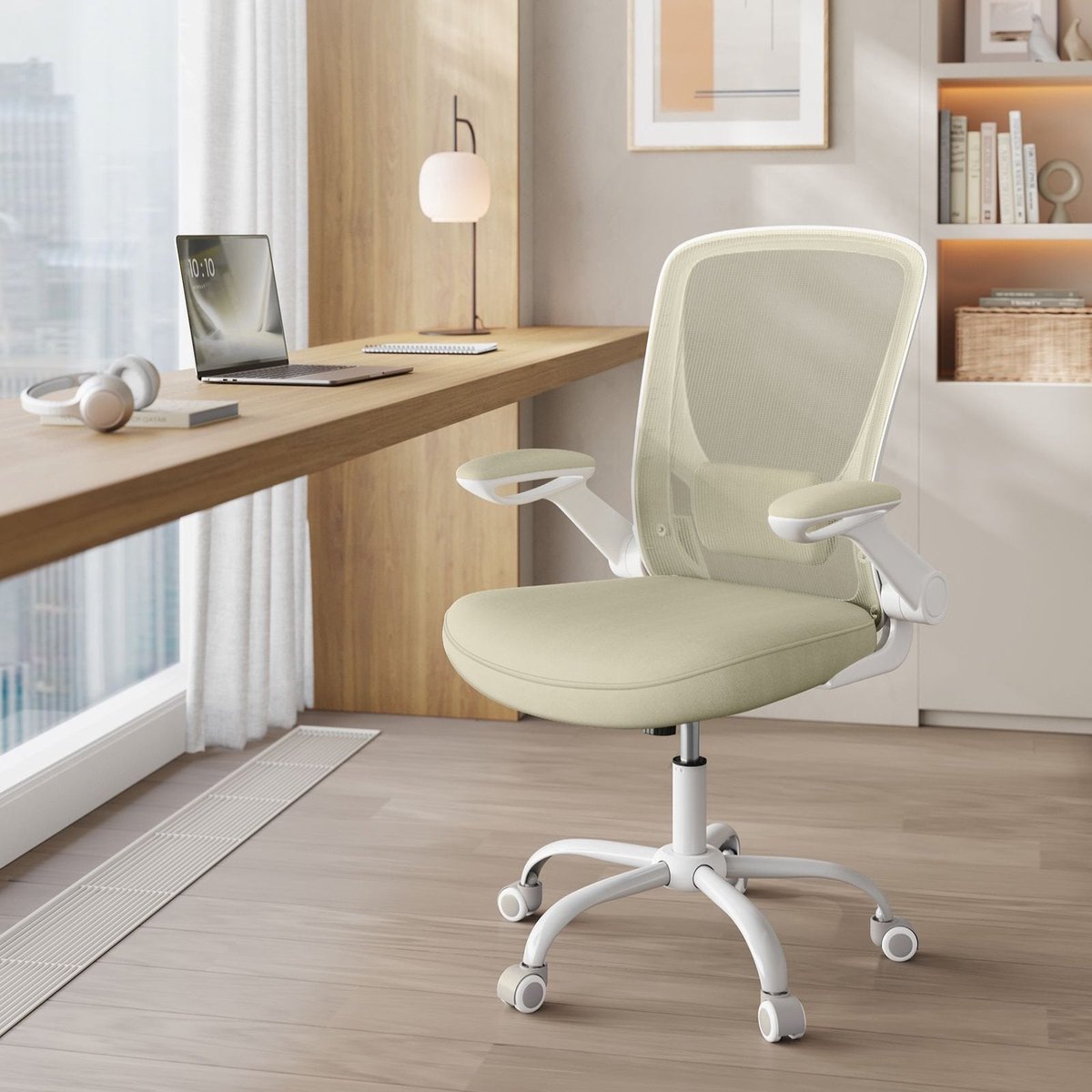 Deluxe Ergonomische Bureaustoel - Bureaustoel - Verstelbare stoel - Comfortabel ontwerp - 66cm x 60cm x 107cm thumbnail 2