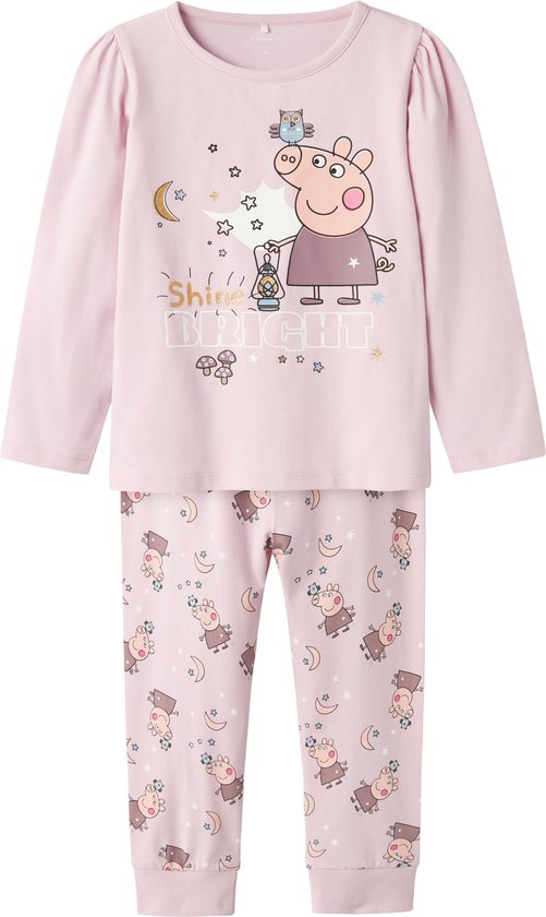 Name It Set de pyjama long Filles NMFDYRIS PEPPA PIG Rose - Taille 110/116