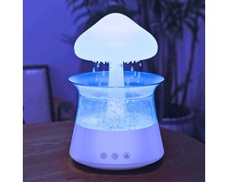 Rain Cloud Luchtbevochtiger Met 7 Kleuren - Aromatherapie & Nano Mist – Ideaal Voor Slaap En Ontspanning Thuis of Op Kantoor