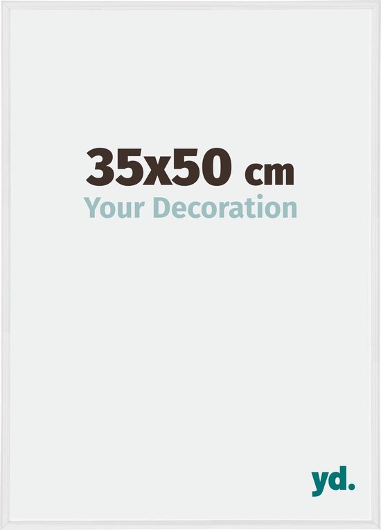 Your Decoration - Fotolijst 35x50 cm - Kunststof - Wit Hoogglans - Annecy