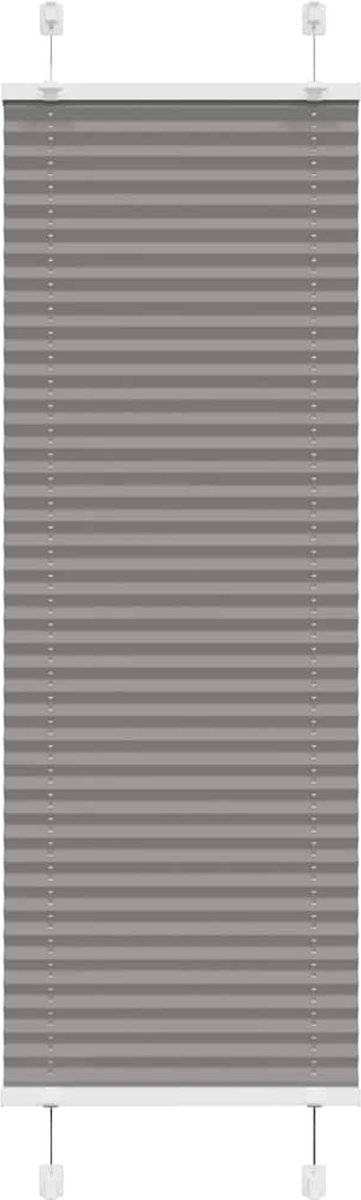 vidaXL - Plissé - rolgordijn - 40x100 - cm - stofbreedte - 39,4 - cm - antraciet