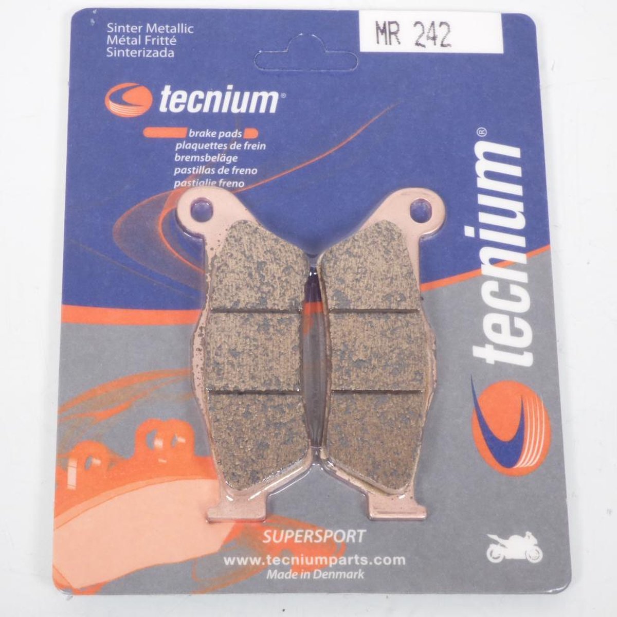 tecnium remblokje voor motorfiets bmw 1100 r rt 1995 tot 2001 mr242 / achter nieuw