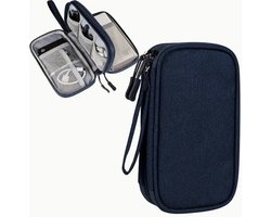 Elektronica Organizer - reis gadget voor kabels en opladers - blauw