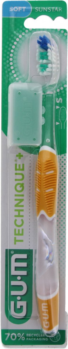 Goedkoopste GUM Technische Tandenborstel 491 (Kleur Geel