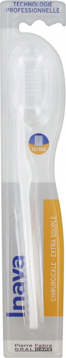 Inava Chirurgische Tandenborstel 15/100 (Kleur : Wit)