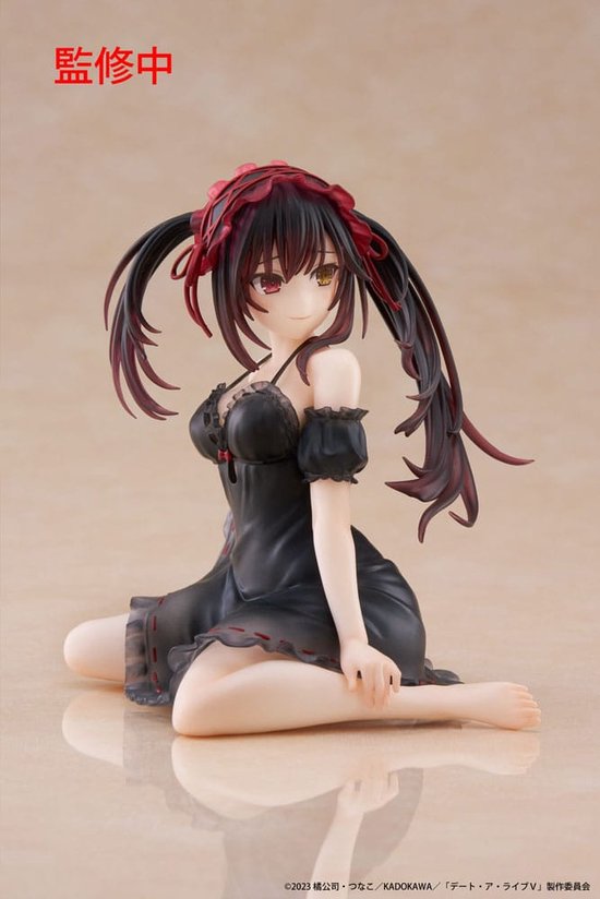 Statue de bureau en PVC Date A Live V , figurine mignonne Kurumi Tokisaki, vêtements de nuit Ver. 13 cm