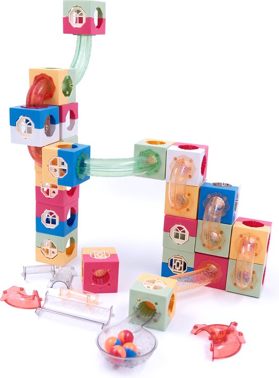 Zoem - Knikkerbaan 196-delig - Bouwstenen - Creatief - Speelgoed - Cadeau - Verjaardag