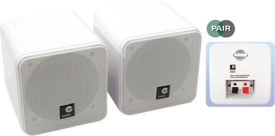 boerderij heerser studio Witte 4 inch full range mini opbouw luidsprekerset 80 watt | bol.com