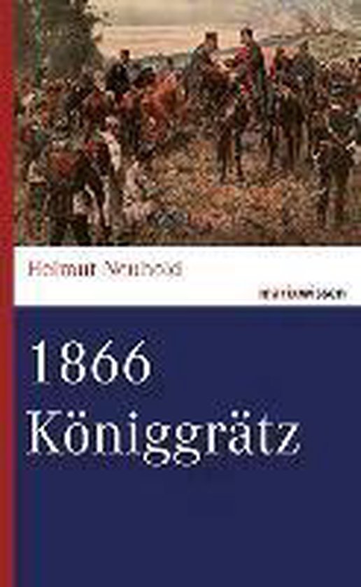Boekomslag met de titel "1866 Königgrätz" en een schilderij van cavaleristen.