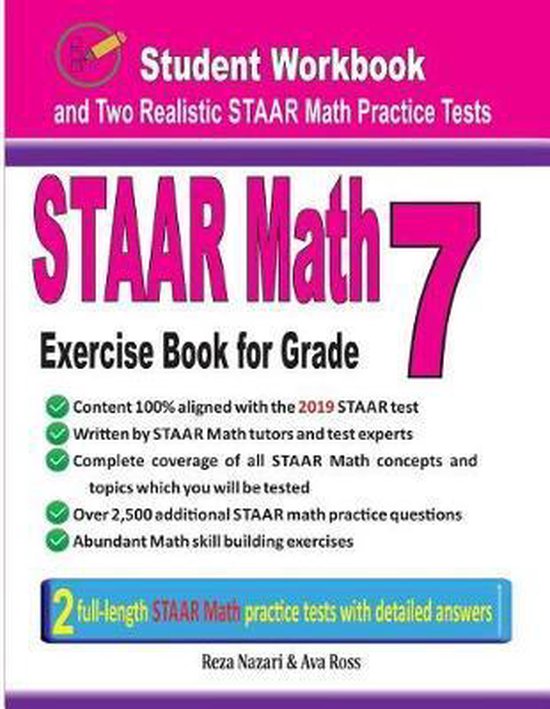 STAAR Math Exercise Book for Grade 7 - cover