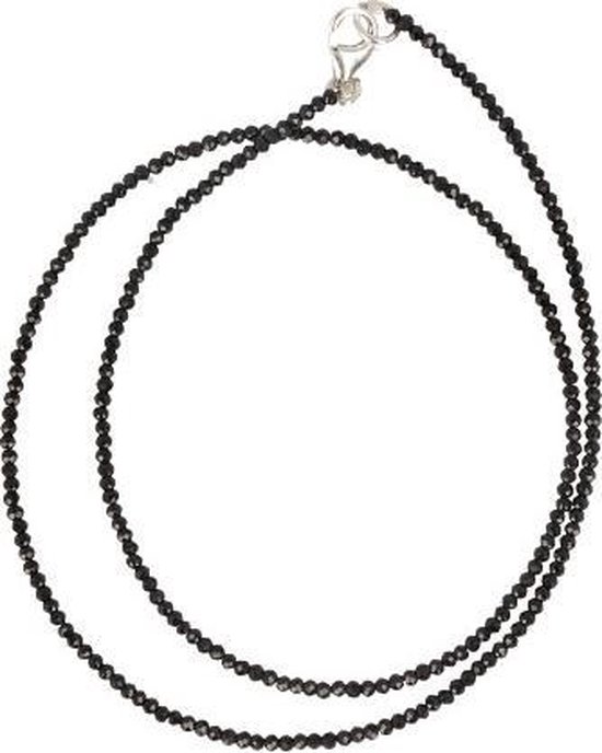 bol.com | Ketting zwarte Spinel - Edelsteen collier