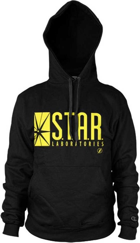 Foto: Dc comics the flash hoodie trui xl star laboratories zwart