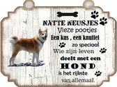 Spreukenbordje hond: Shiba Inu