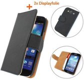 TCC Luxe Hoesje Samsung Galaxy Express 2 Book Case Flip Cover G3815 - Zwart