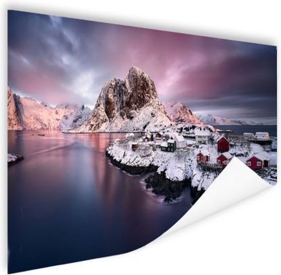 Affiche Lofoten Norvège 150x75 cm - Tirage photo sur Poster (décoration murale salon / chambre)