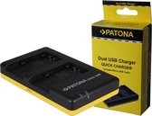 Patona USB Dual Quick Charger voor accu Panasonic VW-VBK180