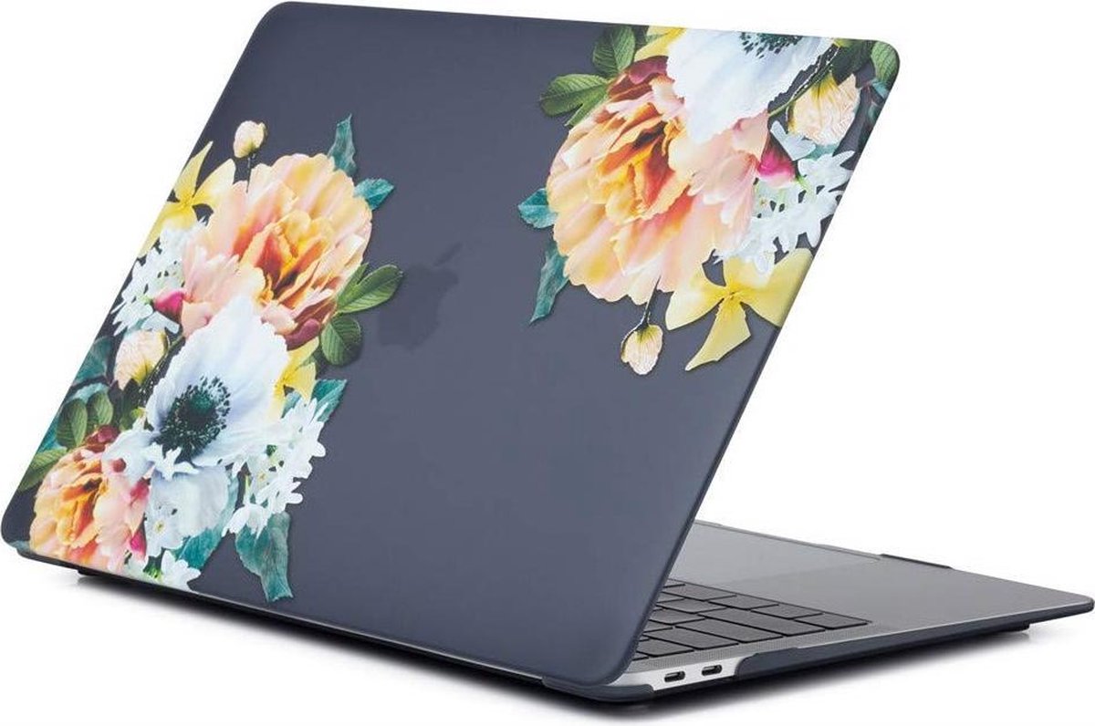 Macbook Case voor New MacBook Air 2018 13 inch (A1932) - Laptopcover met Print - Bloemen