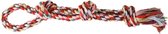 Trixie werp flostouw 3-knoop multicolor 60 cm