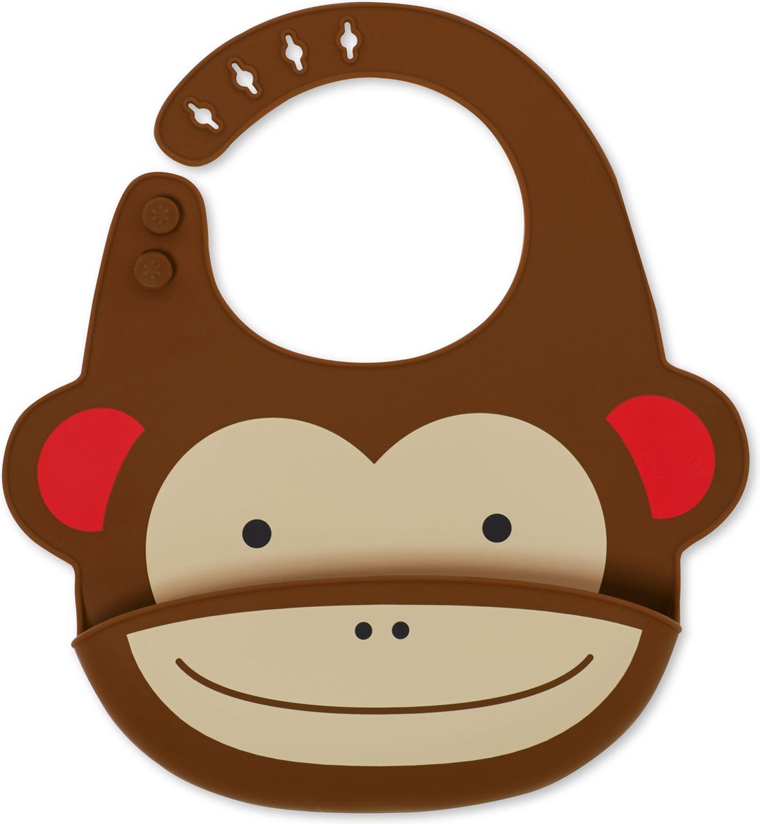 Goedkoopste Skip Hop Zoo Fold & Go Siliconen Slabbetje - Monkey