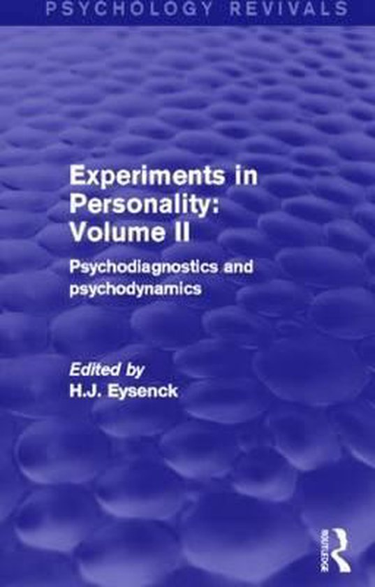 Experiments in Personality - cover